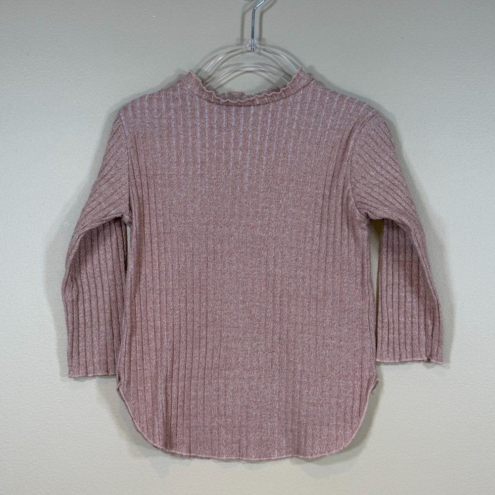 Zara Ribbed Knit Top in Warm
Pink